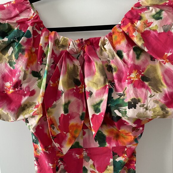 J. Crew Cecily Top in Multi Floral Stretch Cotton Poplin Blend Size 4. - Picture 6 of 9